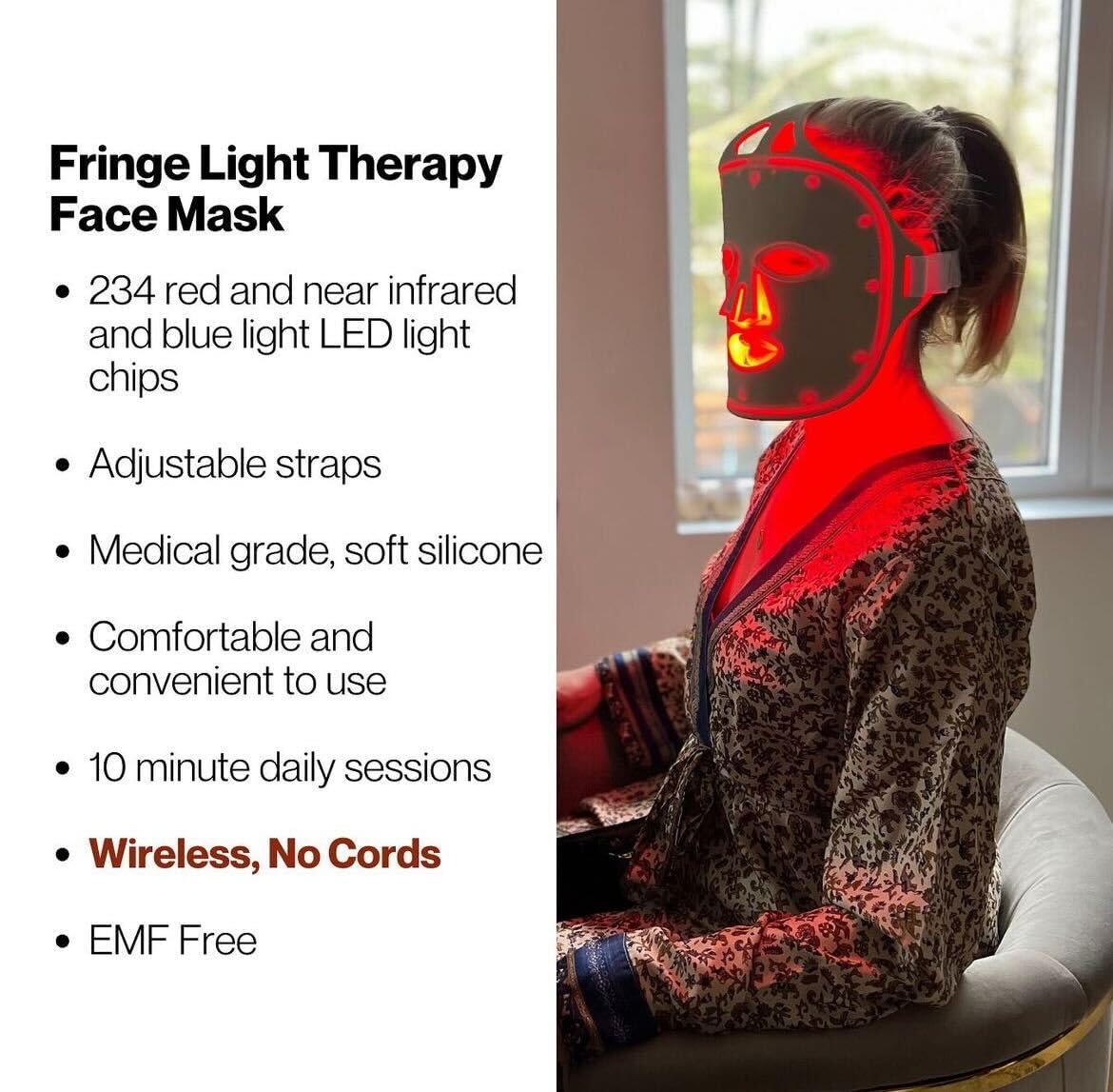 Fringe wireless design enables hands-free, comfortable use