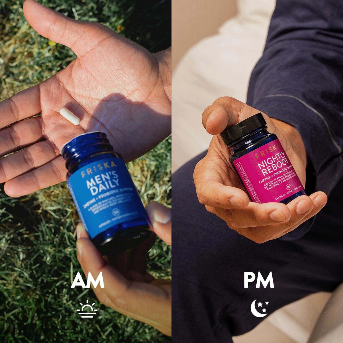 Friska Men’s Daily instruction to take one capsule before meals