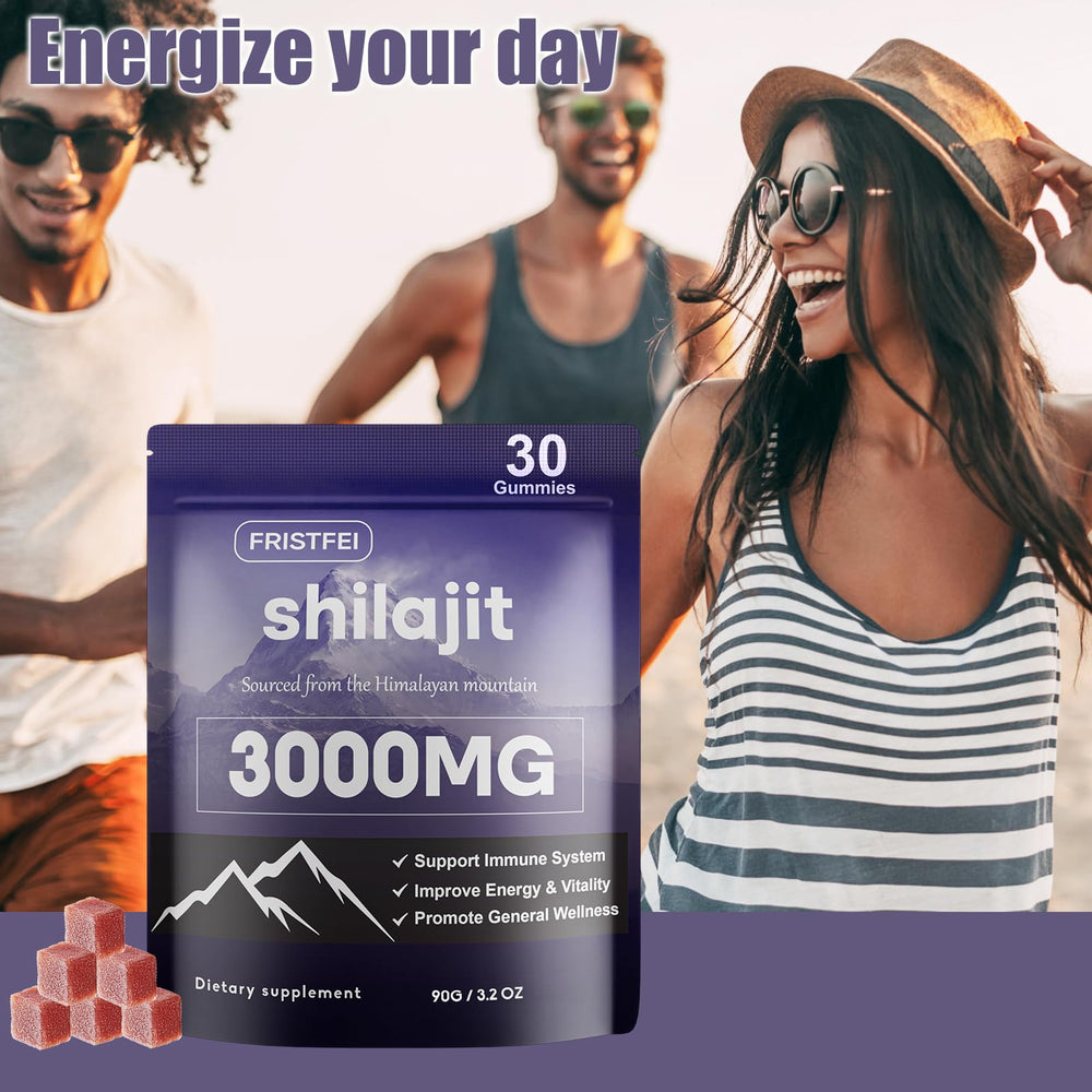 Fristfei Pure Himalayan Shilajit Gummies – 30 Count, 85+ Minerals, 100 ...