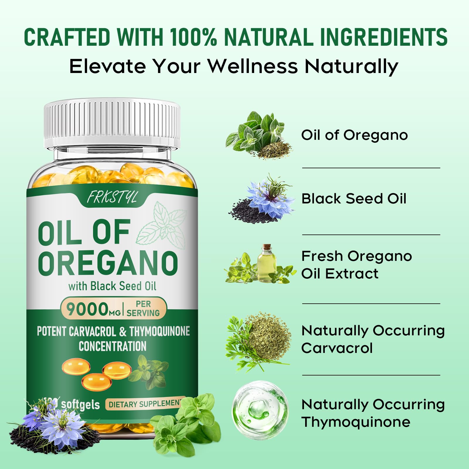 60-day supply packaging showcases value and sustained immune and digestive support.