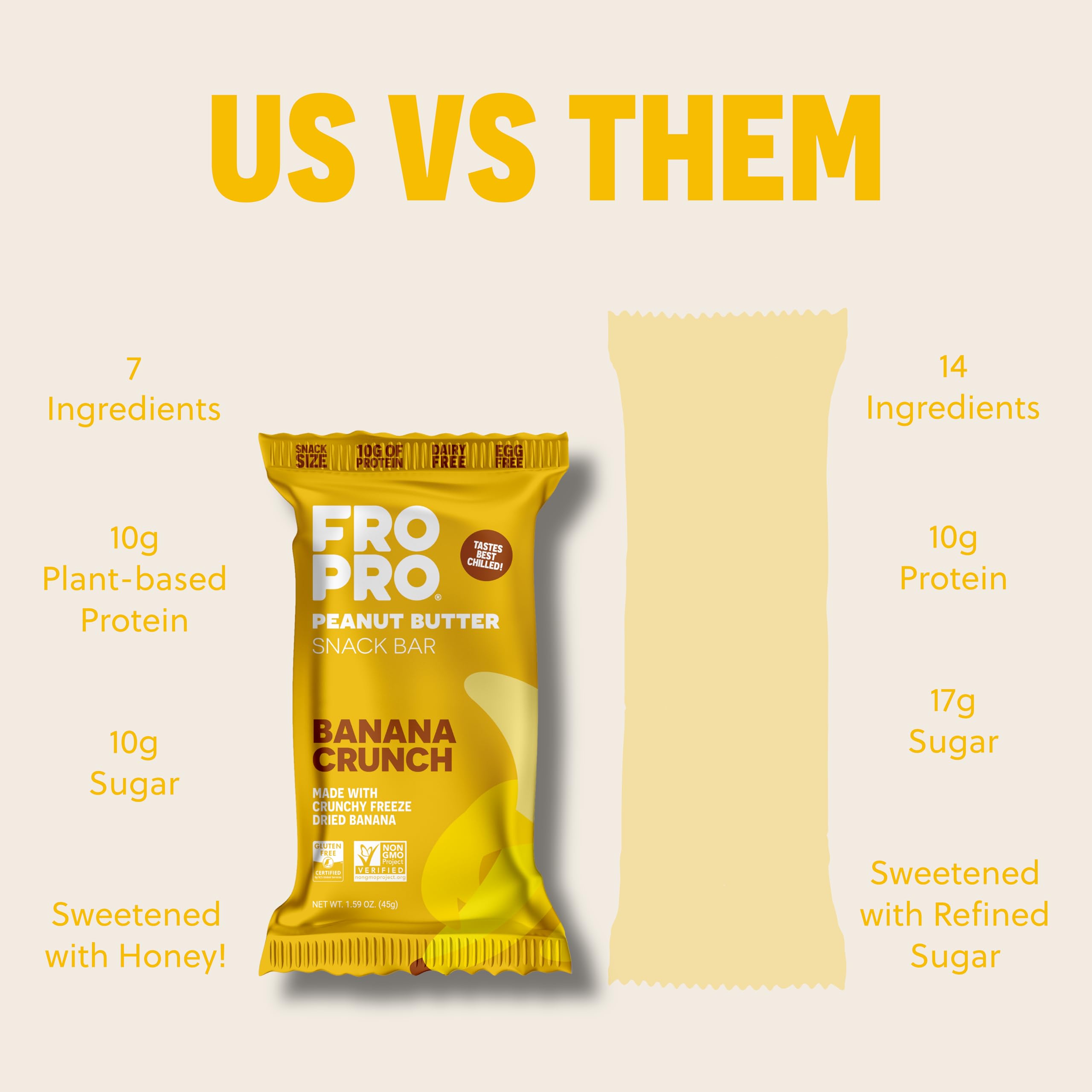Open bar reveals a balanced honey sweetness for a satisfying treat.