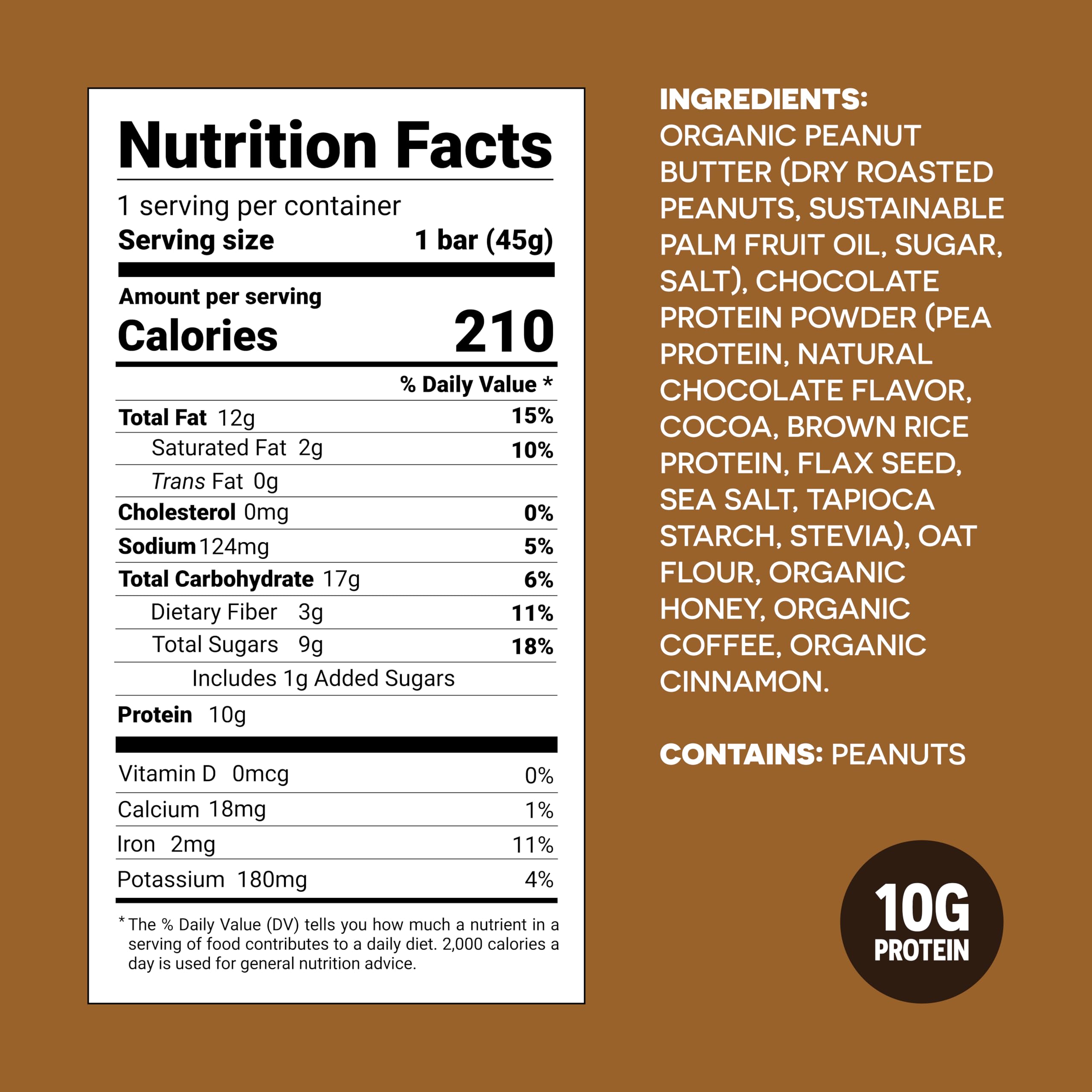 FRO PRO bar cross-section shows chewy texture and protein.