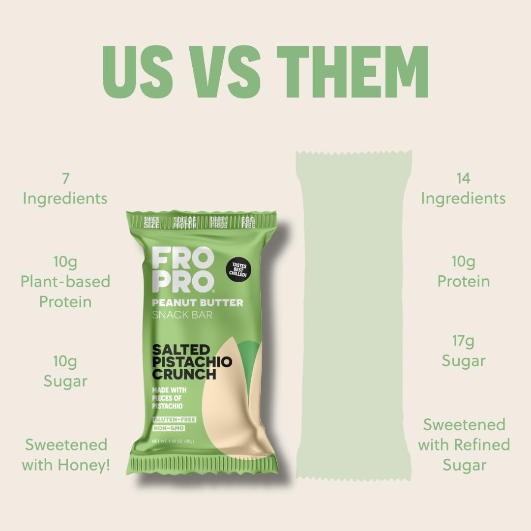 FRO PRO Snack Bar best served chilled for texture and bite