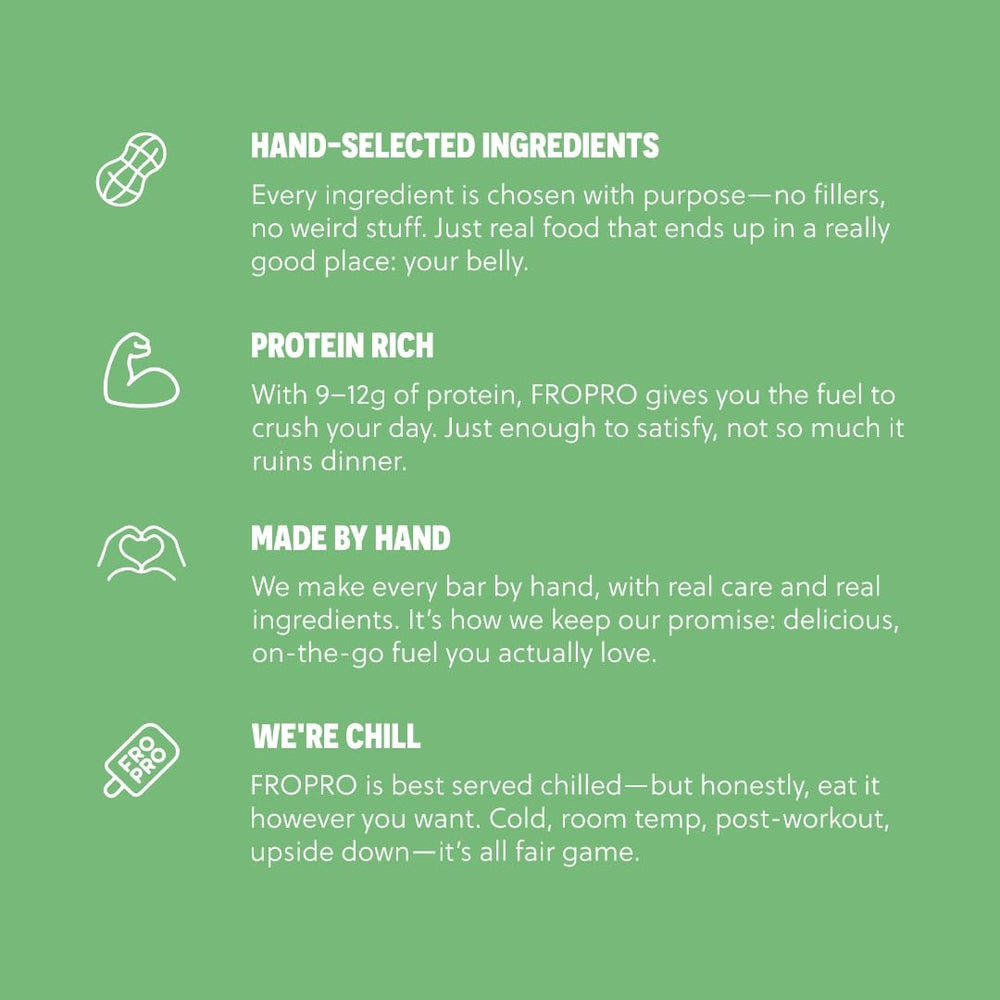 FRO PRO Snack Bar clean-label ingredients showcased