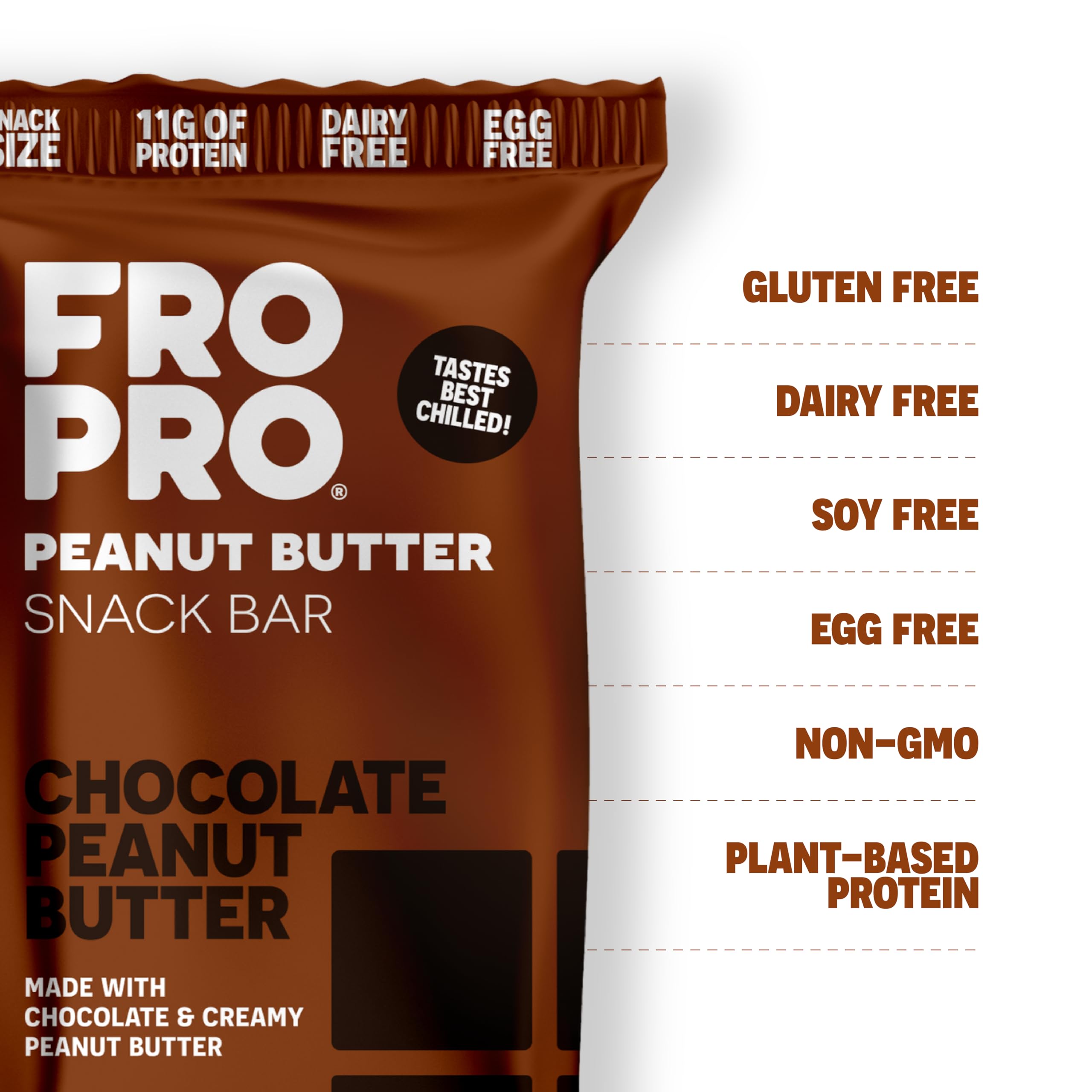 FRO PRO snack bar in a foil wrap ready for on-the-go