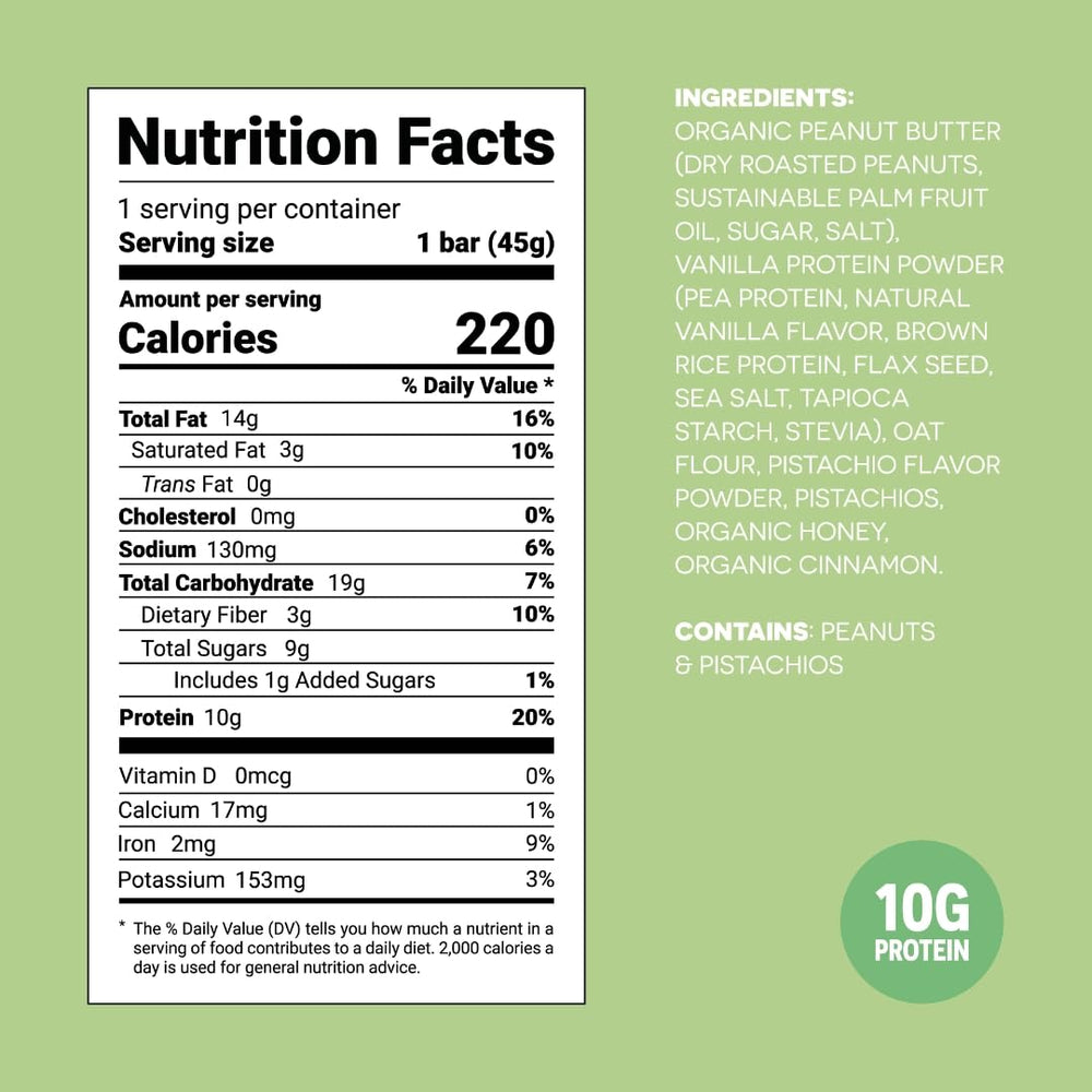 FRO PRO Snack Bar pistachio crunch with real pistachios