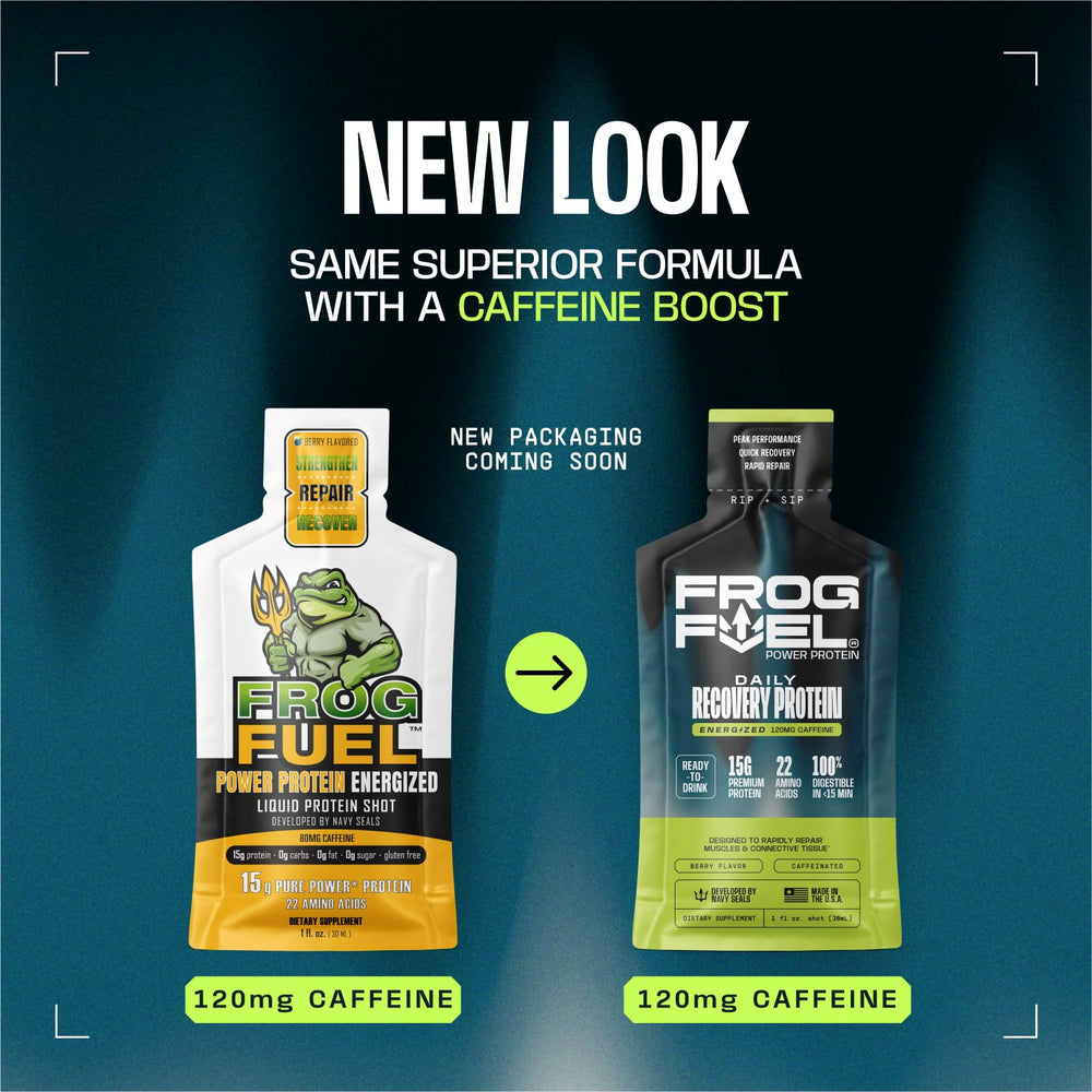 Frog Fuel 24-pack display makes stocking easy for retailers and shoppers.