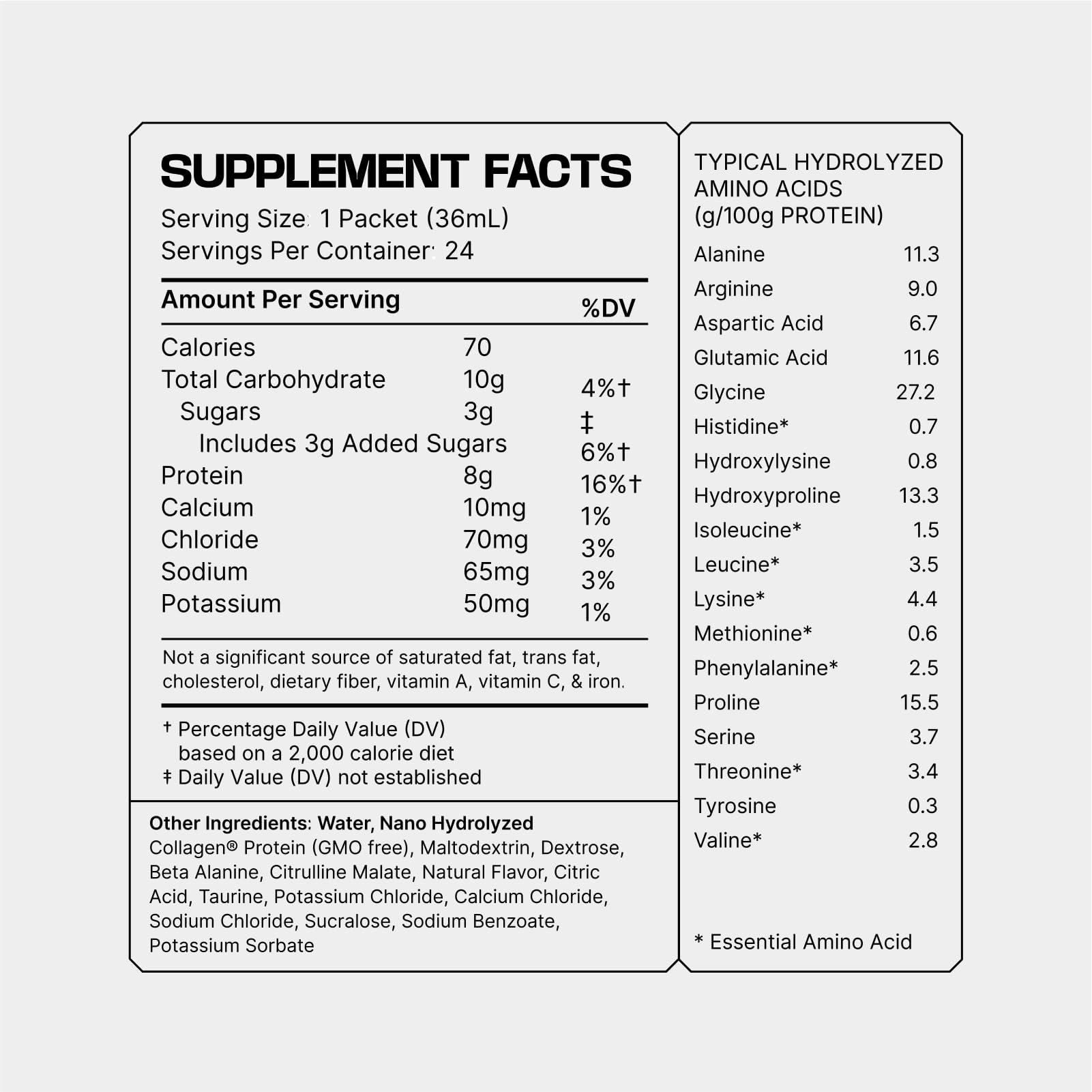 Frog Fuel Nano-Hydrolyzed Collagen 8g shot with fast-digesting protein