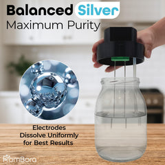 FromBora Colloidal Silver Generator Kit jar mouth compatibility for versatile containers