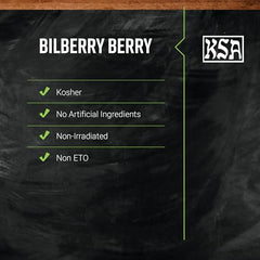 Frontier Bilberry Tea Infusion: whole berries steeping to reveal aroma and color.