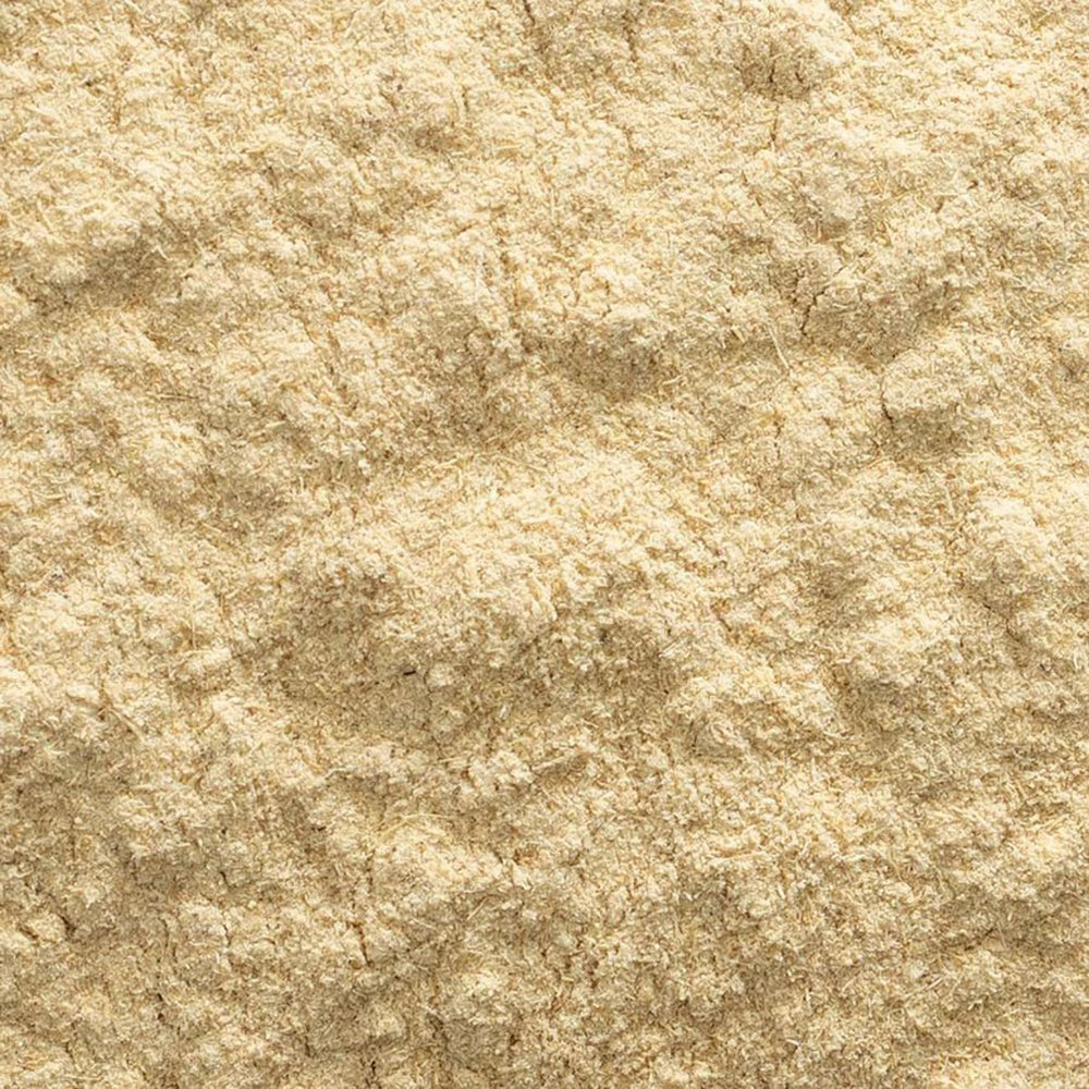 Frontier Co-op astragalus root powder with measuring scoop for smoothies.