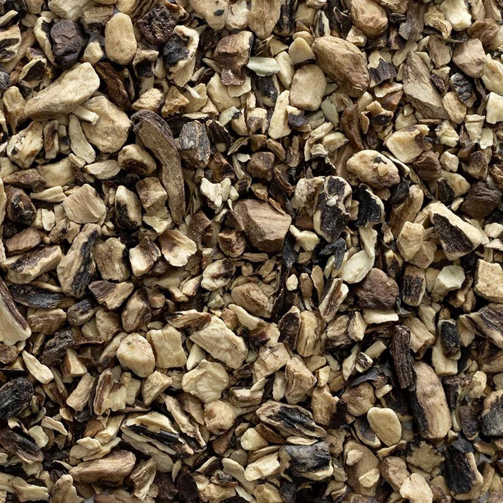 Frontier Co-op comfrey root ideal for lotions and hair rinses.