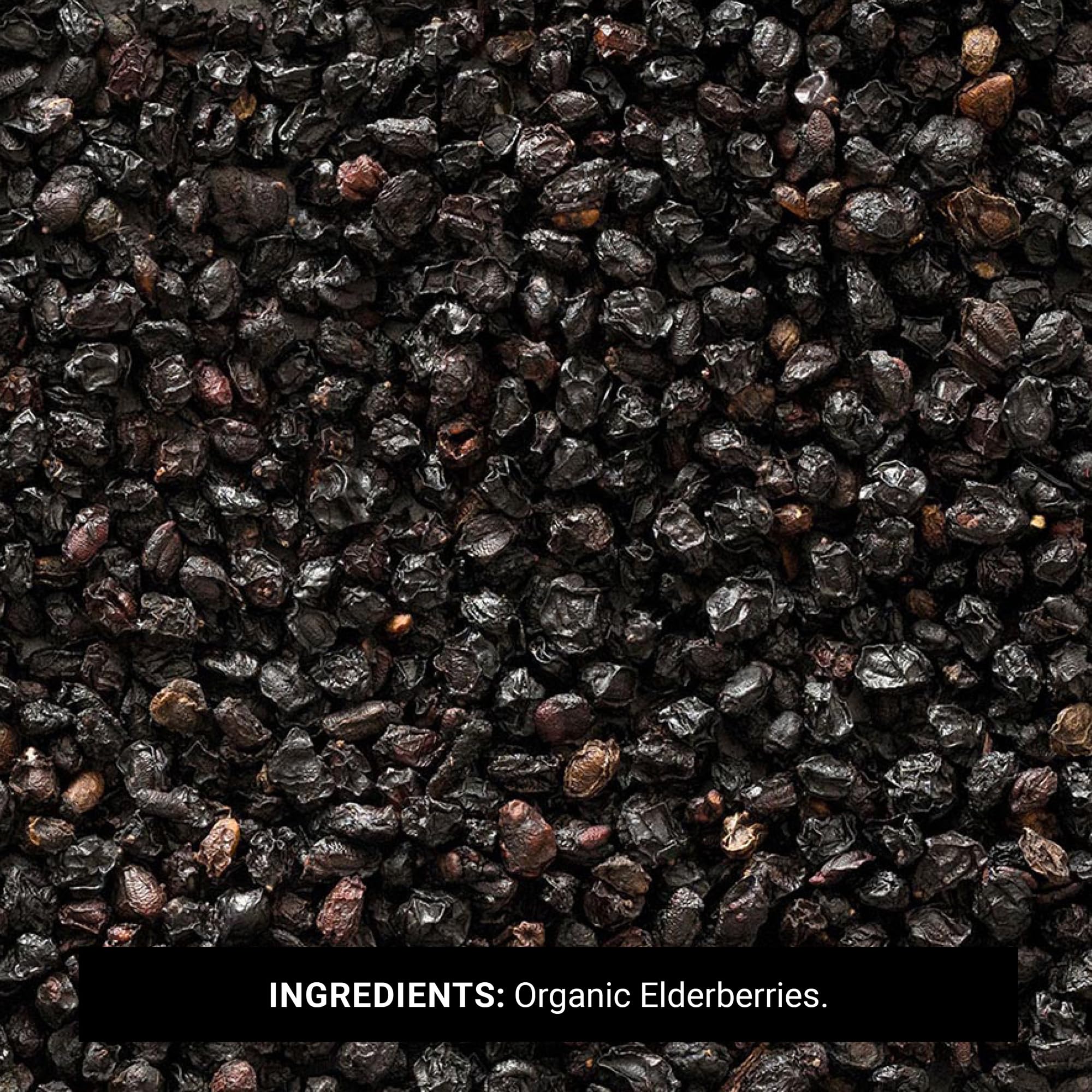 Frontier Co-op Organic Elderberries in dried form for baking and toppings.