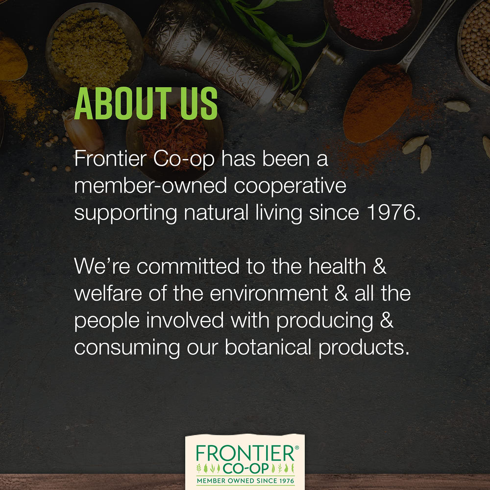 Frontier Co-op USA Crafted Elderberries, produced in the USA for purity and trust.