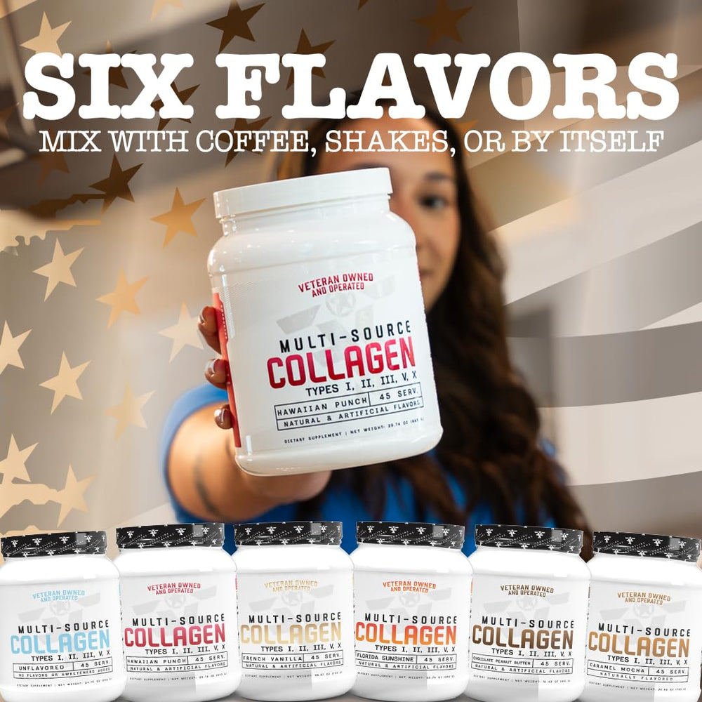 Frontline Formulations tub packaging communicates premium quality for everyday supplementation.