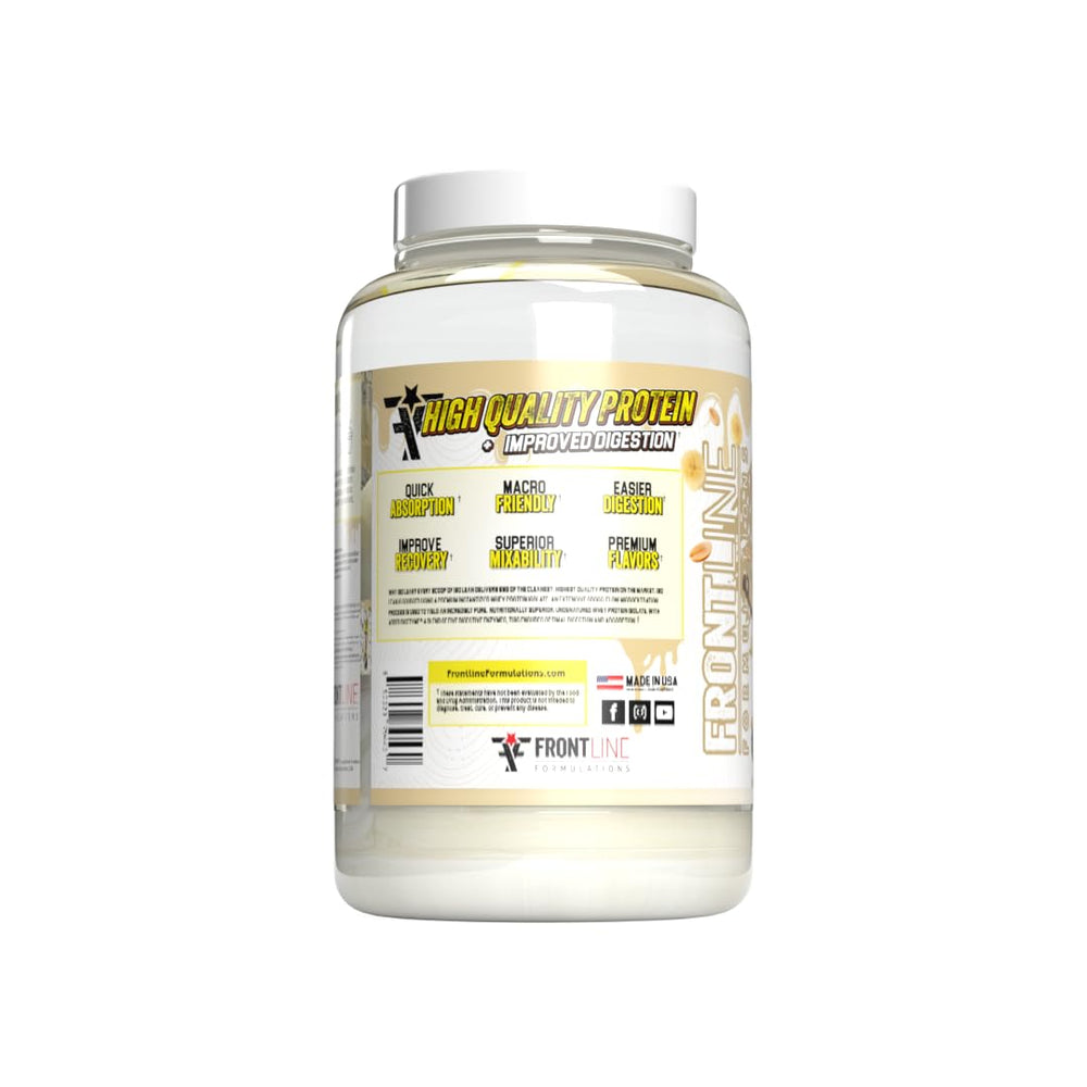 Frontline Formulations Isolean scoop demonstrates easy portioning for quick shakes
