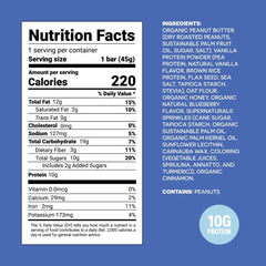 FRO PRO Blueberry Dream bar ingredients in clear view