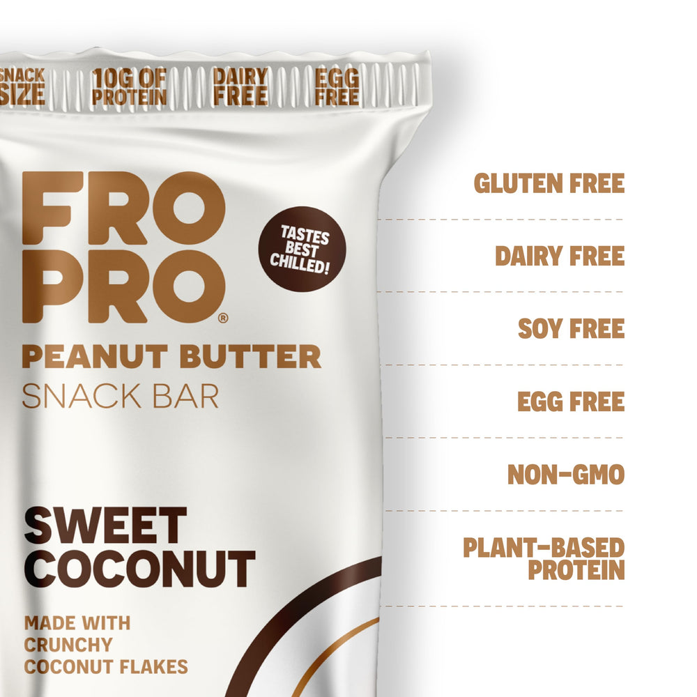 Close-up of coconut bar texture and natural ingredients
