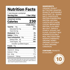 Coconut bar on table showing quick, healthy between-meals option