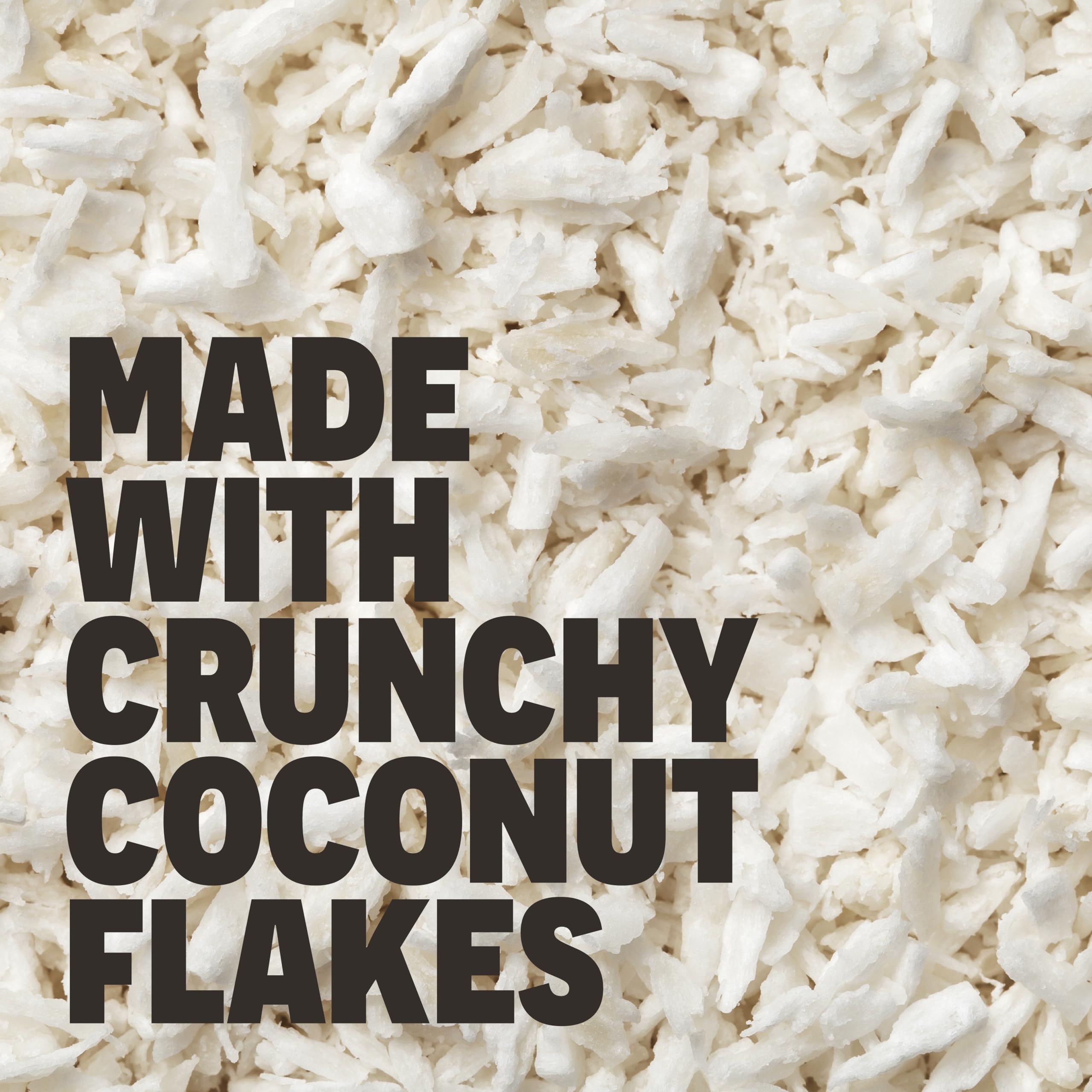 FRO PRO coconut bar in hand for quick, protein-rich snacking