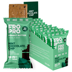 FROPRO Mint bars front packaging—grab-and-go protein snack