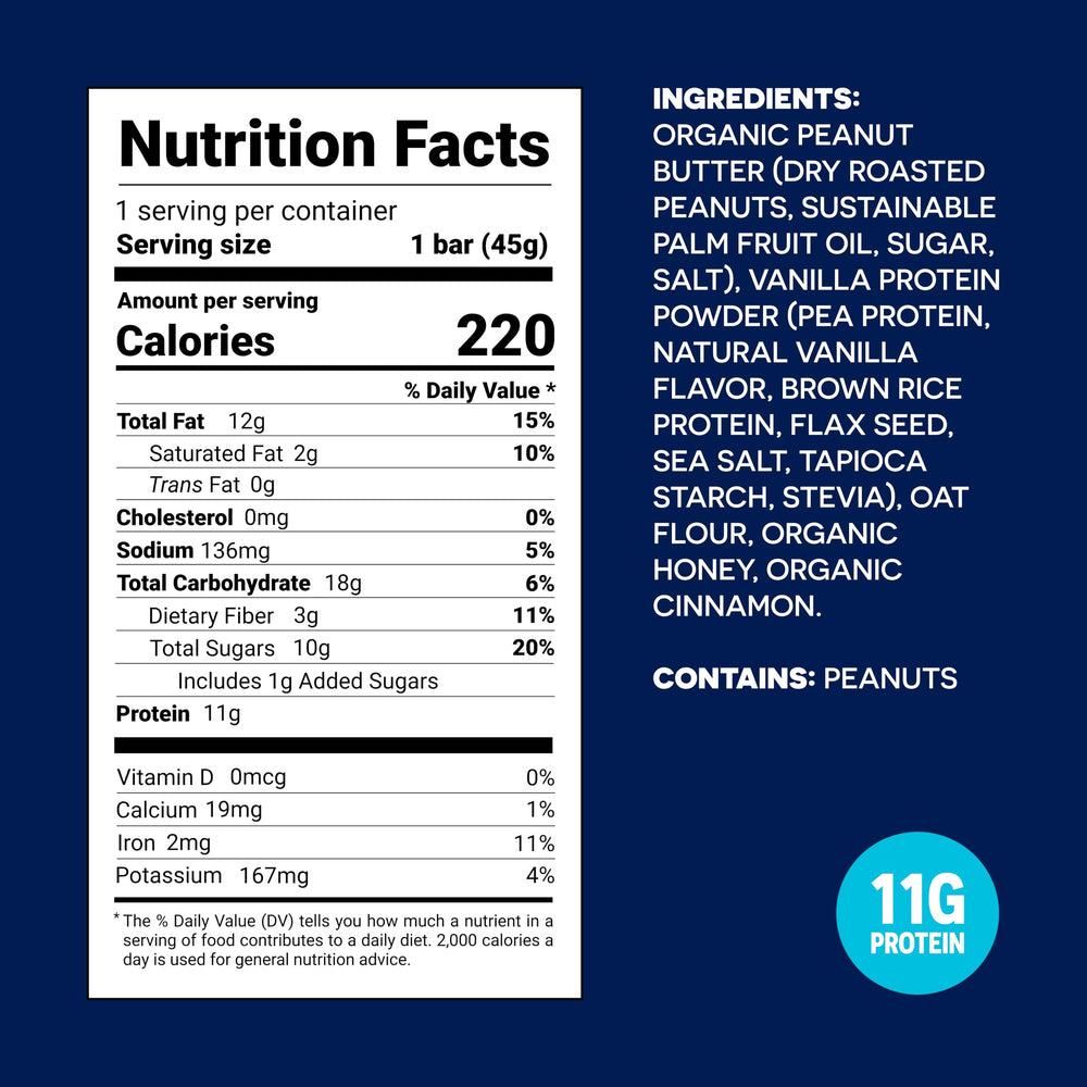 Unwrapped vanilla bar ready to eat for quick, satisfying afternoon snack