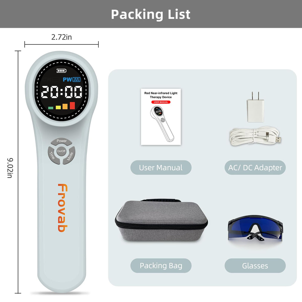Frovab included accessories glasses charger user manual guidance