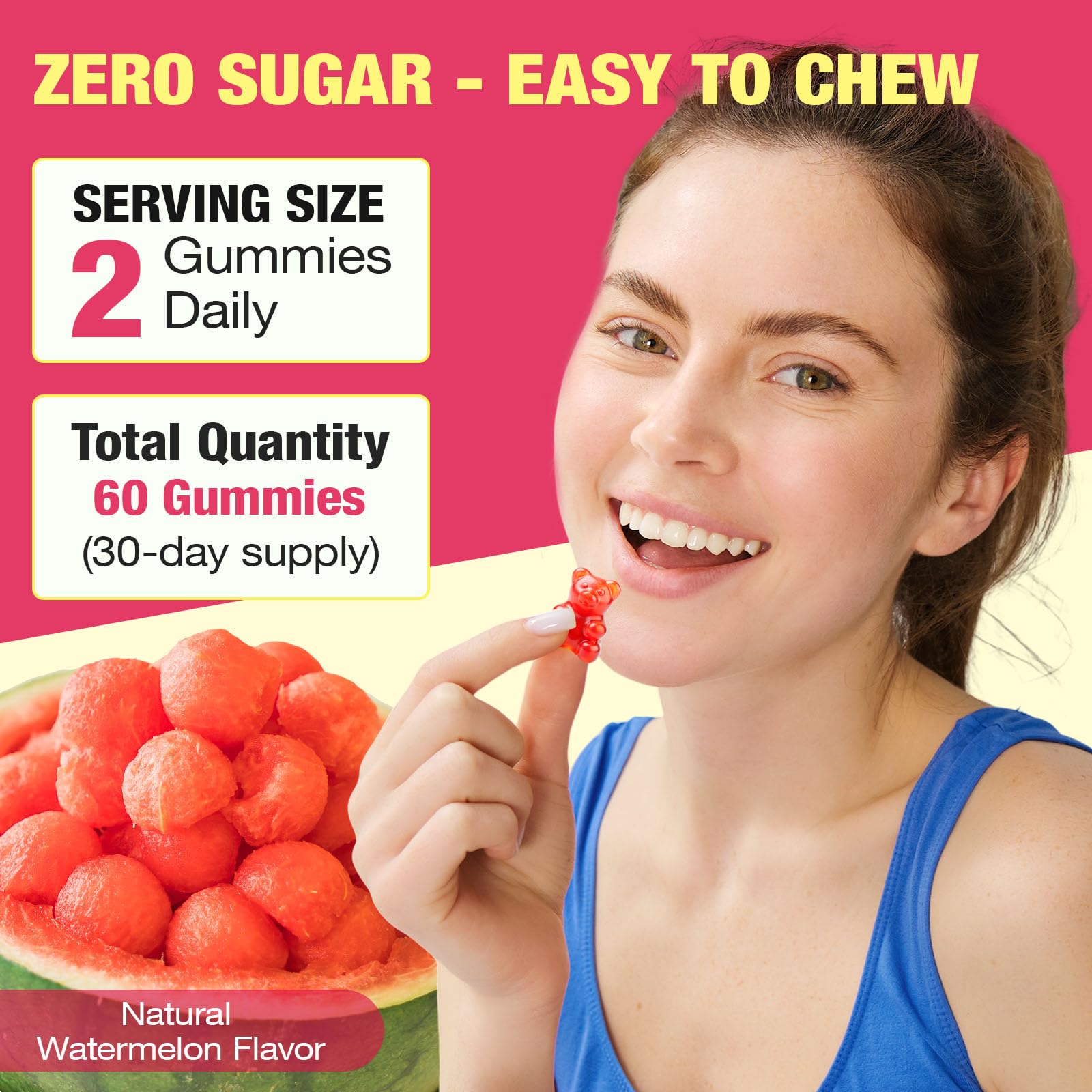 Frovetani Berberine Gummies non-GMO badge on bottle visible.