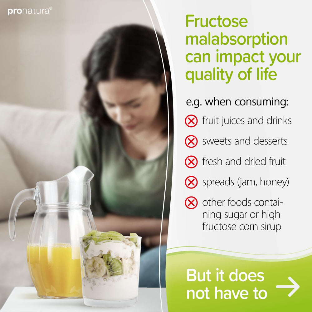 Fructaid bottle on kitchen counter, convenient for on-the-go use.