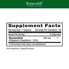 Resveratrol capsules from Fruitrients offer easy, vegan, additive-free daily supplementation.