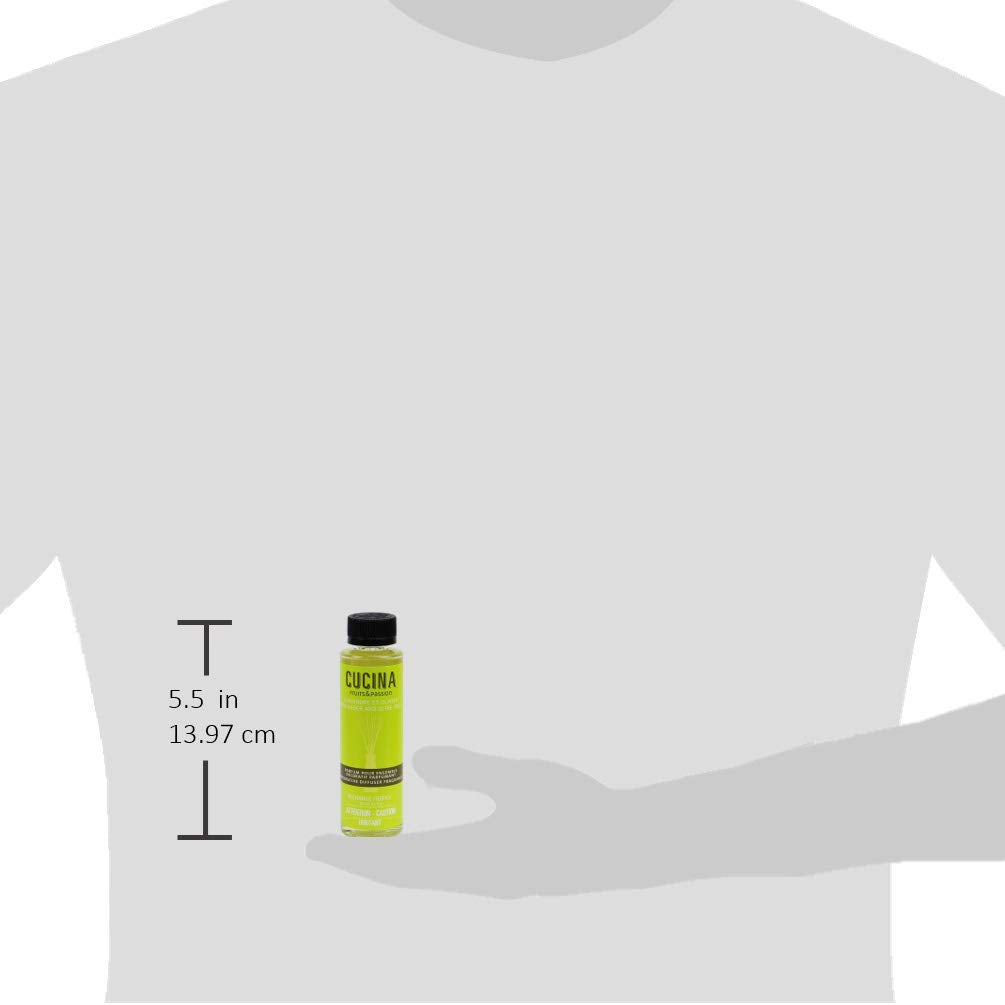 Packaging of the Cucina refill on a recyclable bottle supports sustainability