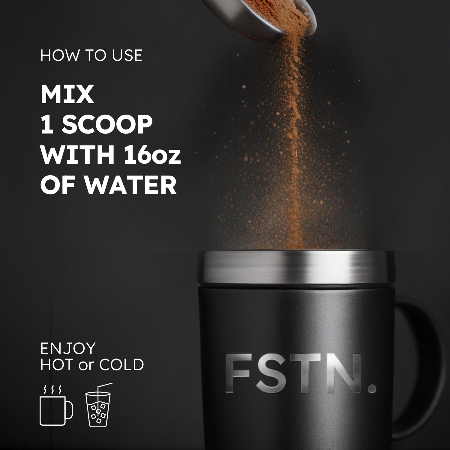 FSTN Chocolate Electrolytes hot water dissolve for quick use during workouts