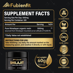 Close-up of Fubienfit Shilajit resin texture, showcasing dark, sticky paste loaded with minerals for daily vitality.