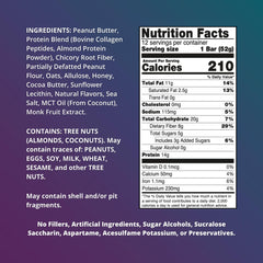 Fuel 4 Ever chocolate almond bar showcasing rich texture and protein boost.