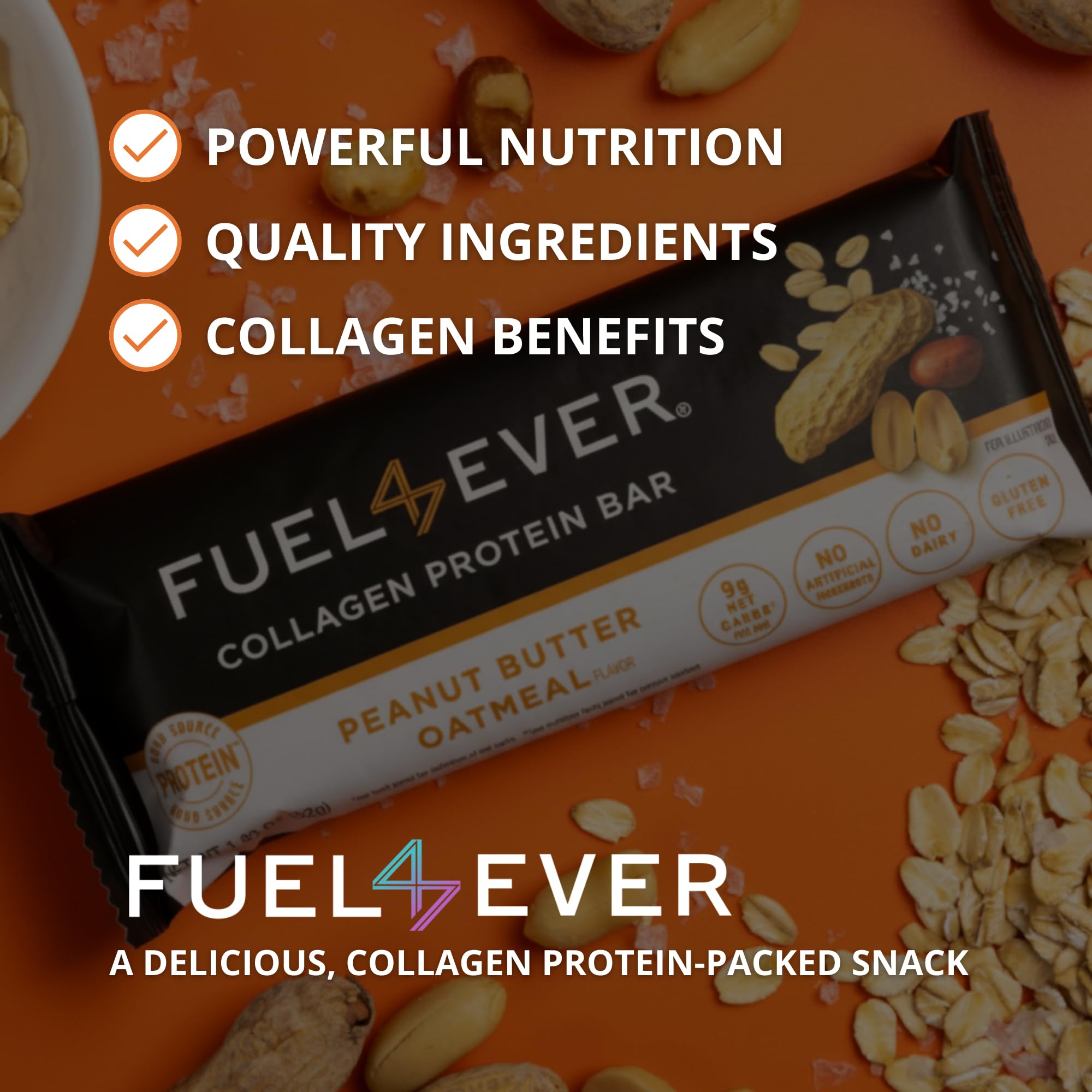 Fuel 4 Ever bar shown for on-the-go snacking and energy.