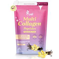 Fuel Multi Collagen bottle front highlighting the 11-in-1 formula for beauty and joints.
