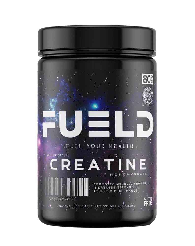 FUELD Creatine Micronized powder scoop for precise serving during workouts