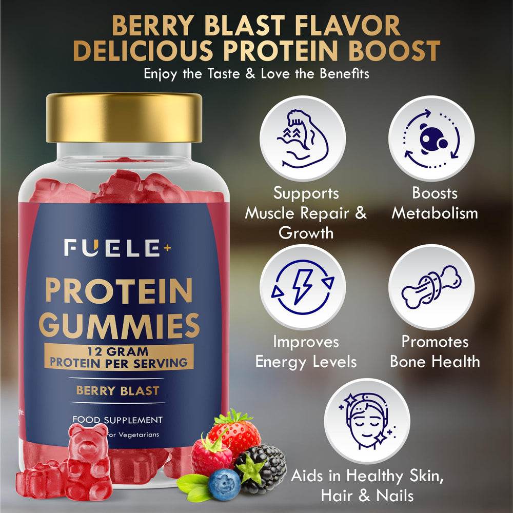 FUELE+ Mixed berry flavor close-up highlights vibrant color and aroma.