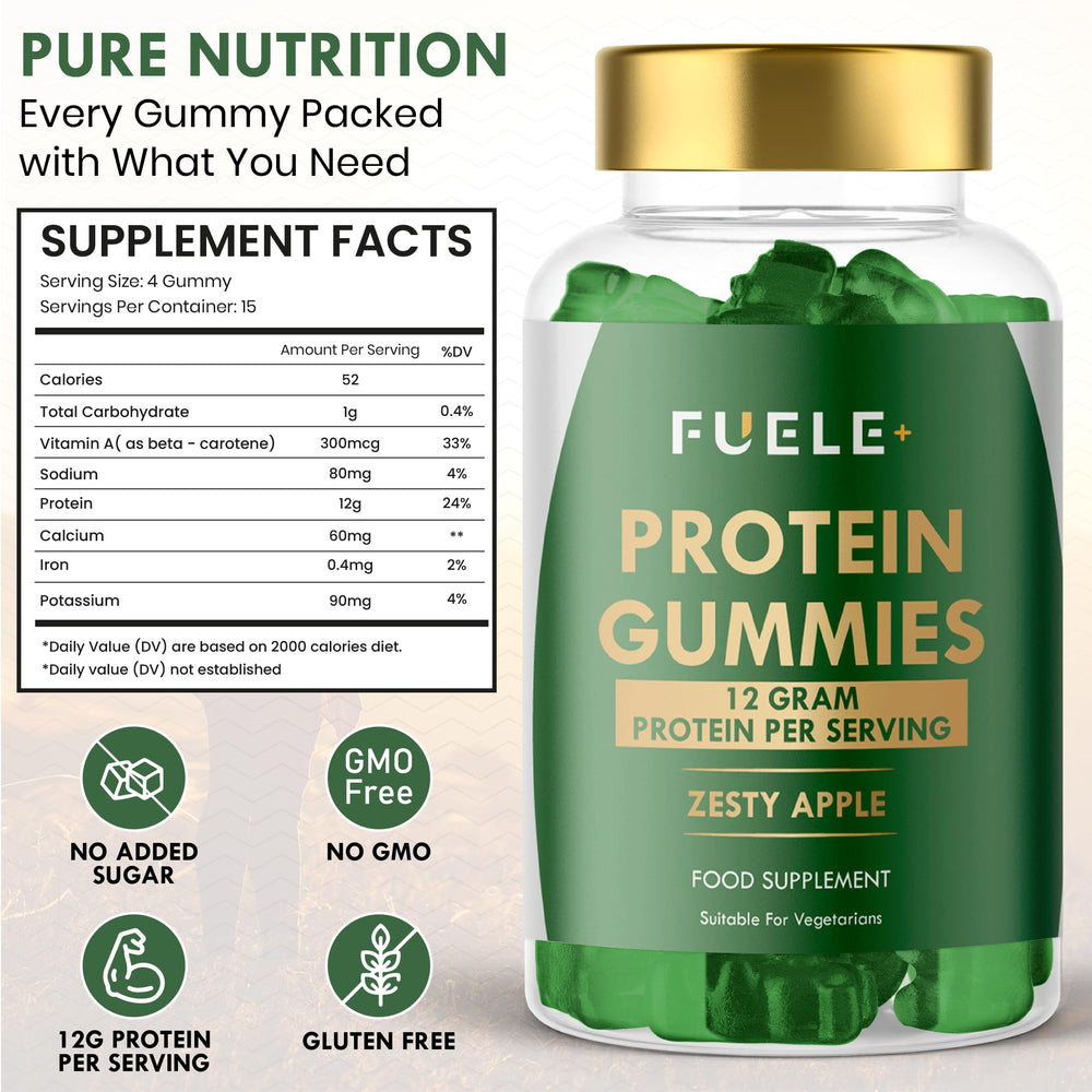 Vegetarian symbol on the FUE+ pack highlights a vegetarian protein option.