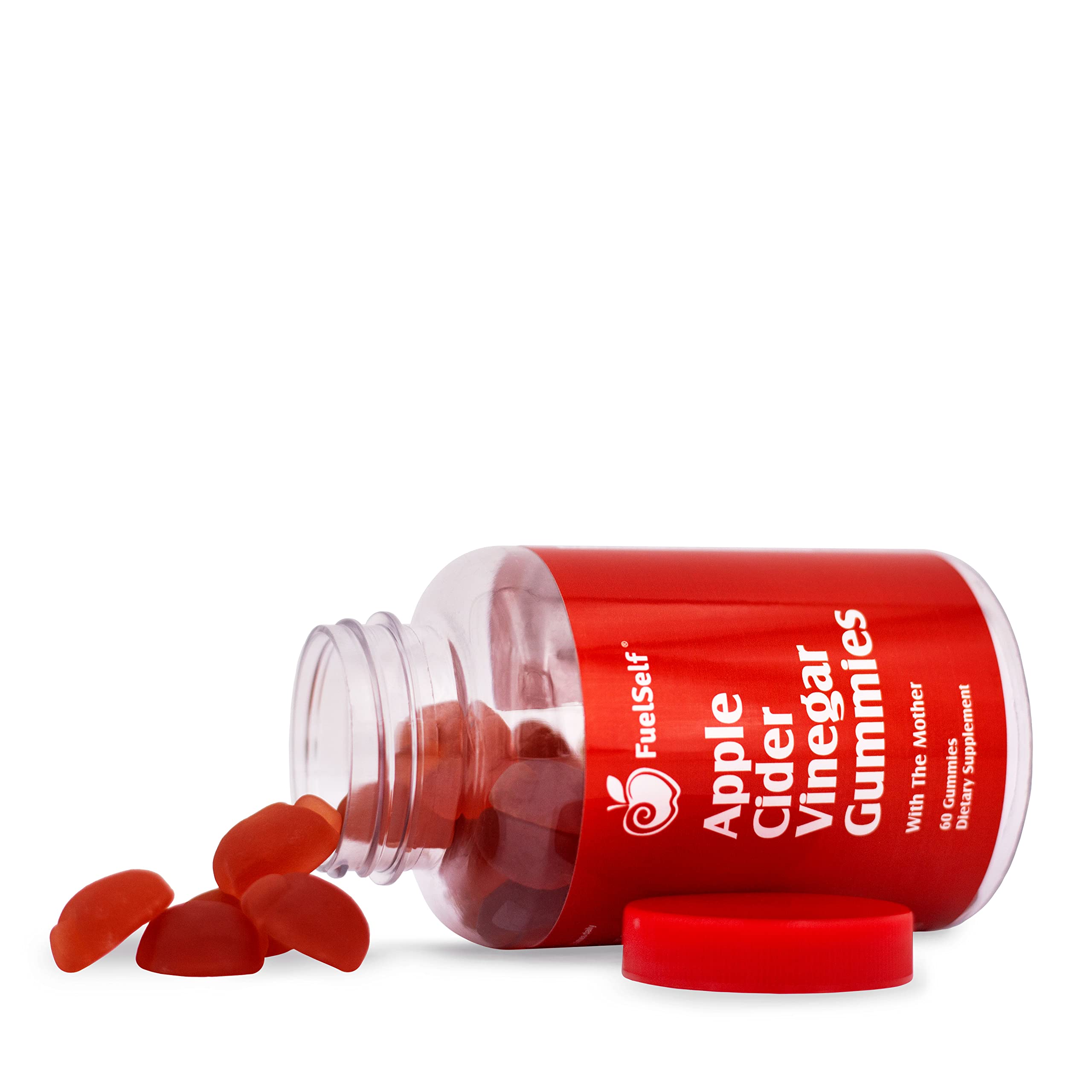 FuelSelf ACV gummies pack on shelf showcasing convenient 60-count bottle.