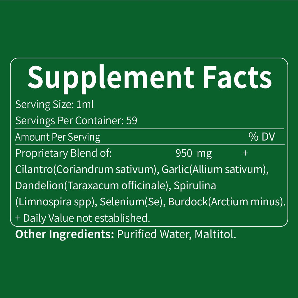 Fuenvegtal Cilantro Drops herbs closeup shows fresh detox ingredients.