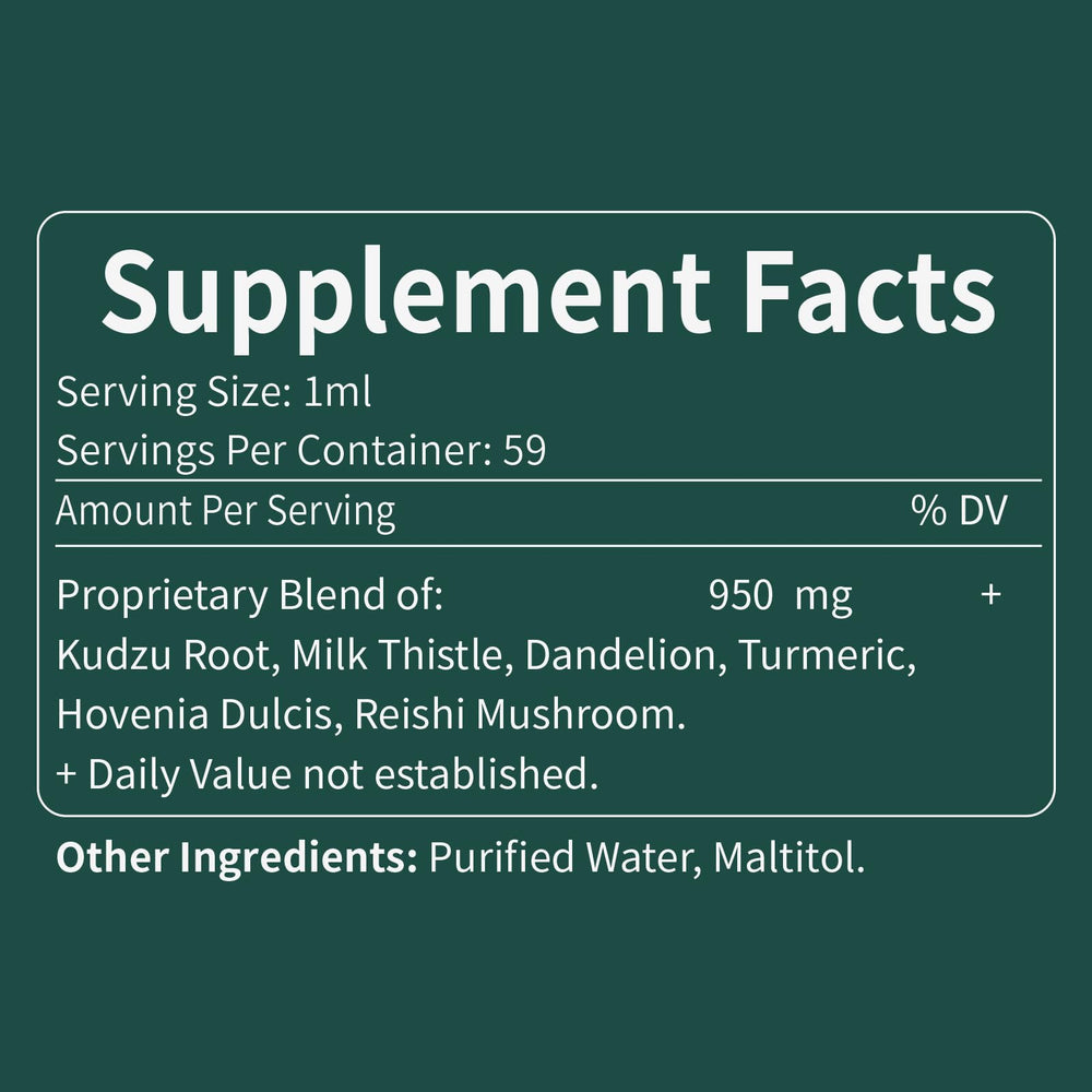 Packaging of Fuenvegtal Kudzu Drops on countertop ready for daily use