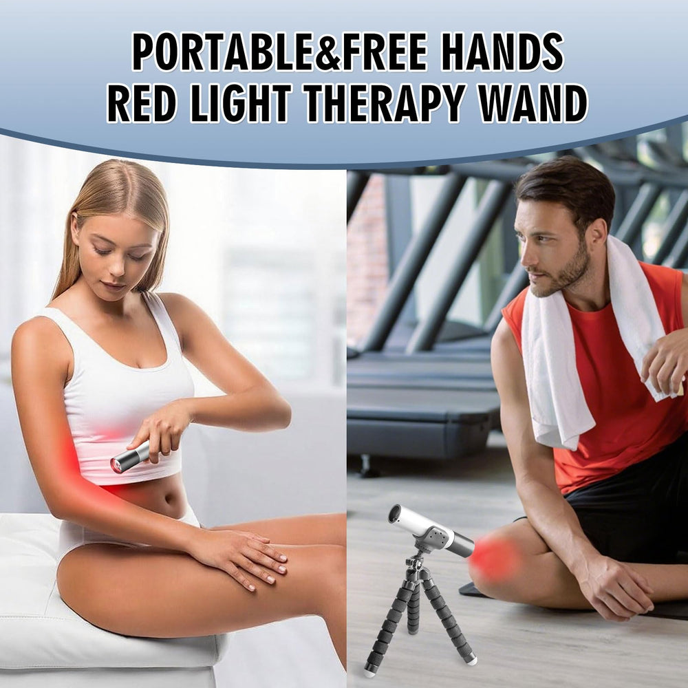 FUIART Red Light Therapy Torch packaging and travel kit.