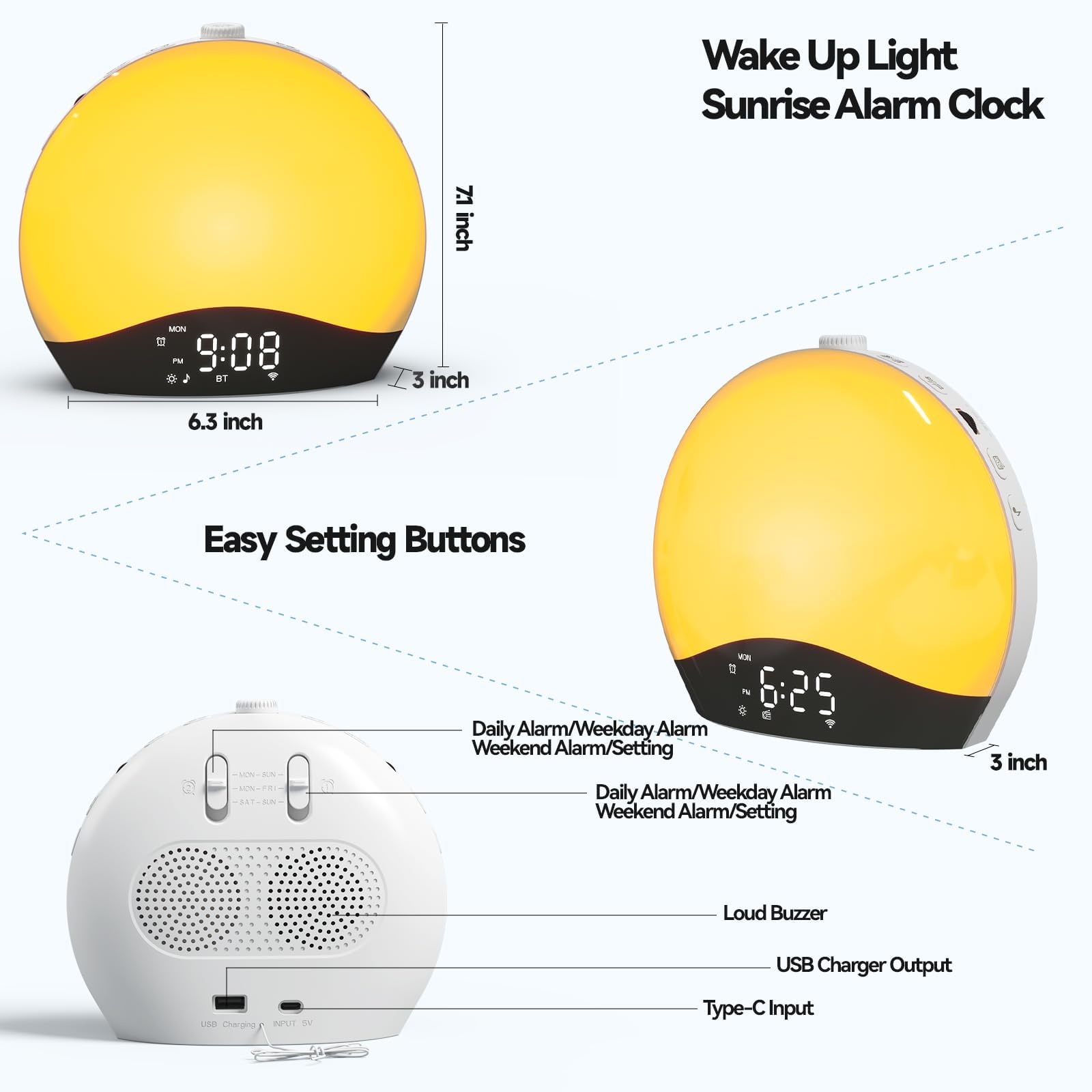 Fujinyi snooze button and memory function on display