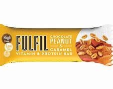 Fulfil chocolate peanut caramel bar pack convenient four-bar box for on-the-go fueling