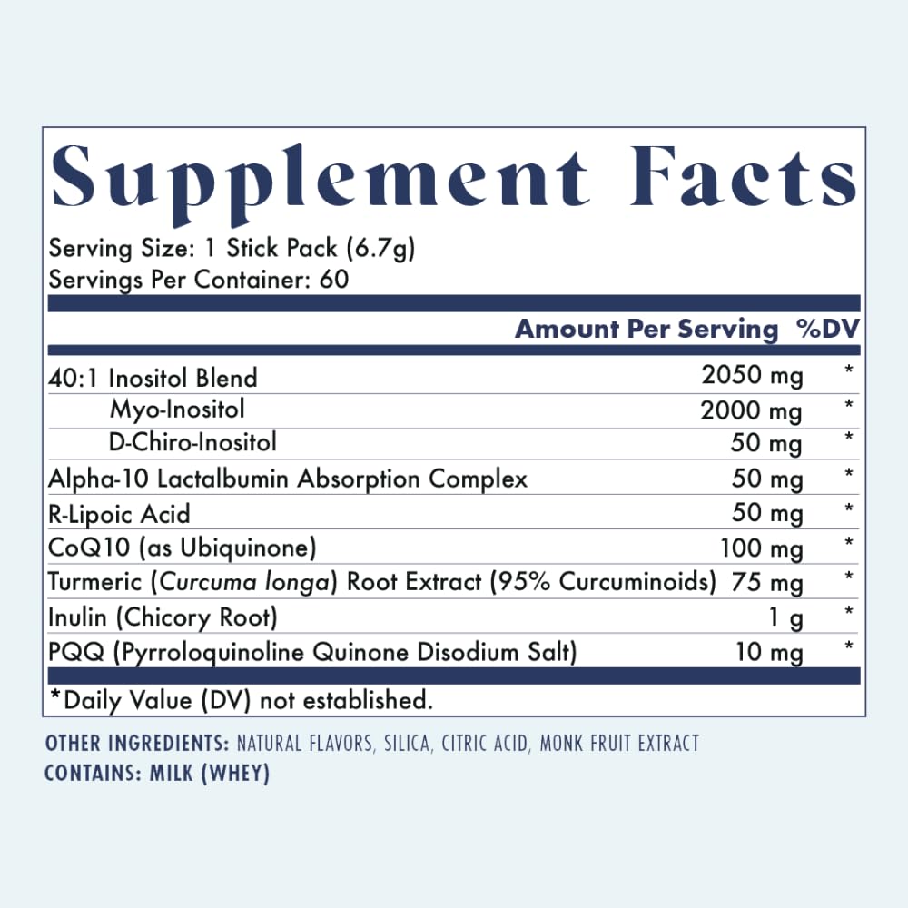 FullWell Alpha Inositol+ stick packs for convenient on-the-go intake.