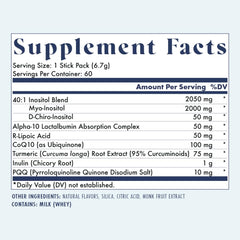 FullWell Alpha Inositol+ stick packs for convenient on-the-go intake.