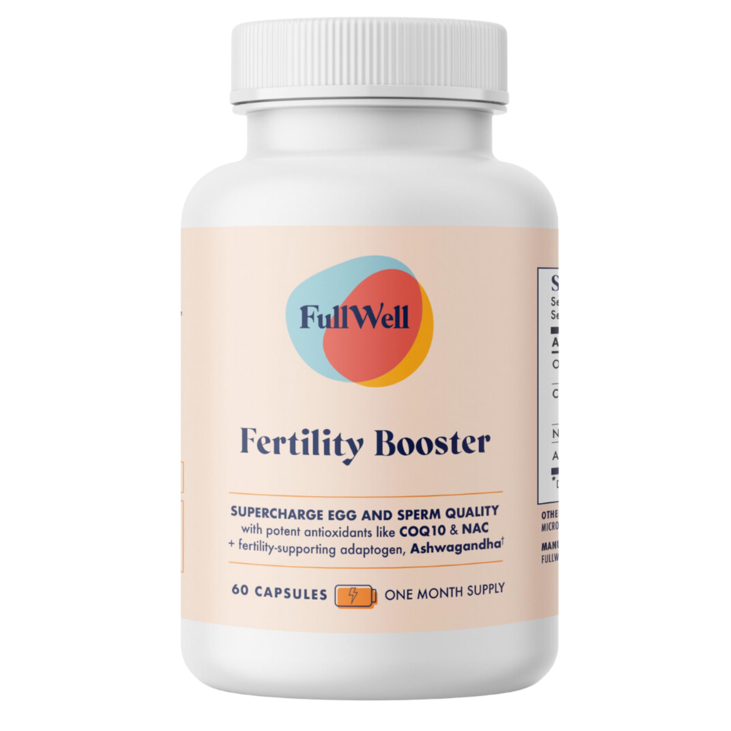 FullWell Fertility Booster bottle front view highlighting conception support
