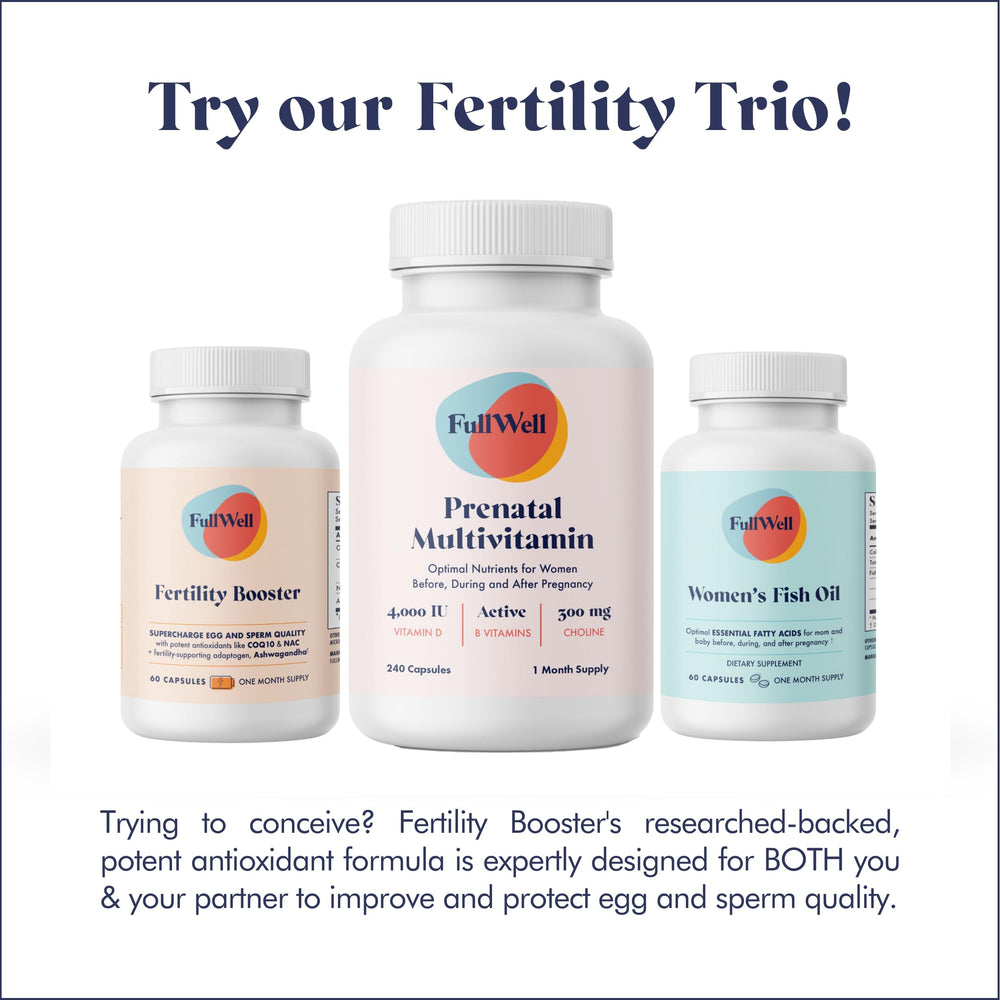 FullWell Fertility Booster on kitchen counter supports everyday routines