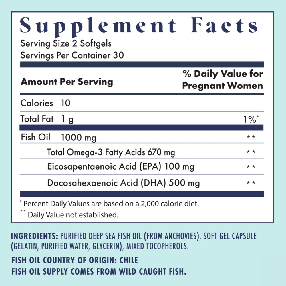 FullWell Fertility Trio DHA softgels – omega-3 rich option for heart and brain support.